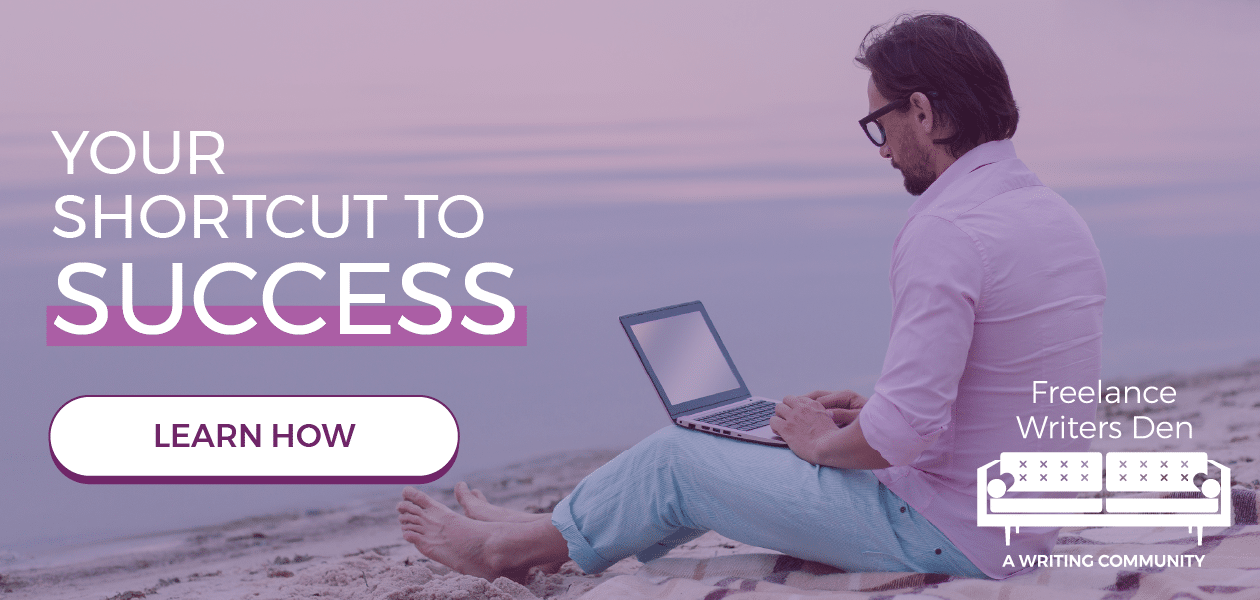 your shortcut to success banner ad for freelance writers